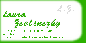 laura zselinszky business card